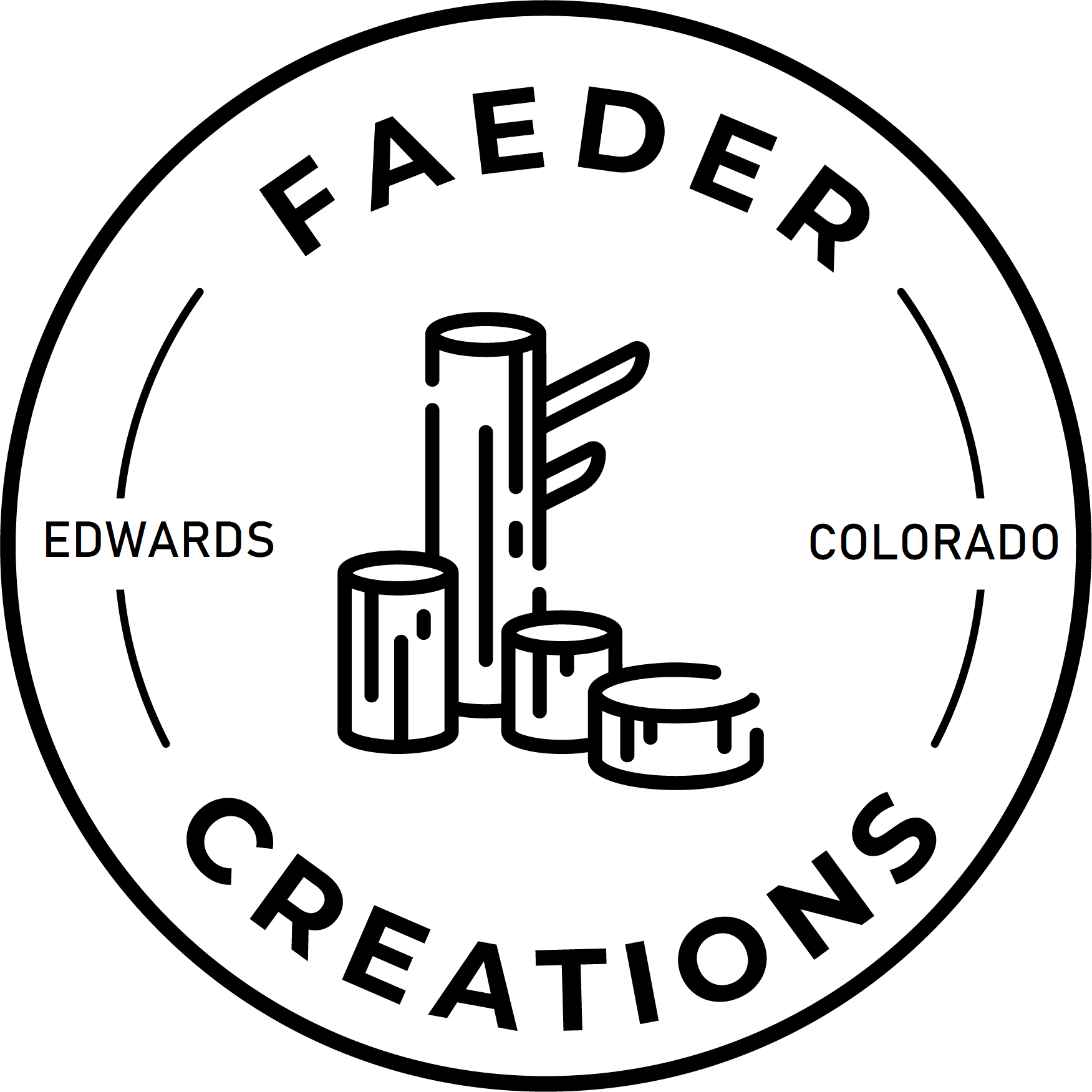 Faeder Creations - Black Logo - LG - 2.01 (1) Faeder Creations Logo